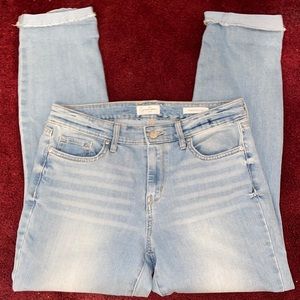 relaxed skinny crop jeans